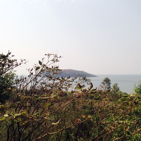 Đảo Yến (còn gọi là đảo Vũng Chùa), nhìn từ vị trí an táng